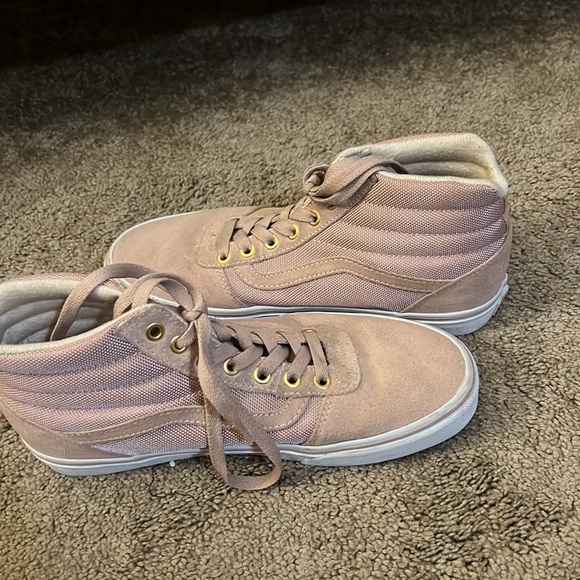 Rose gold vans. Barely worn no tearing can easily be cleaned. - Picture 3 of 3